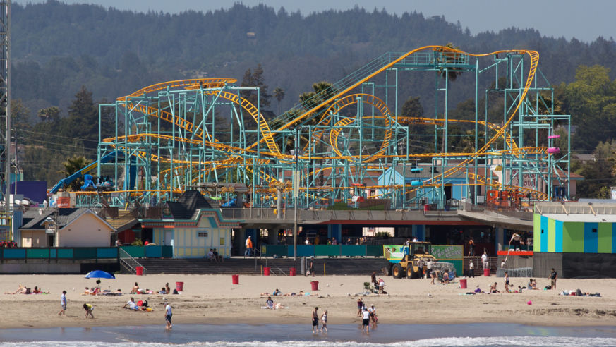 Undertow at the Santa Cruz Boardwalk, California