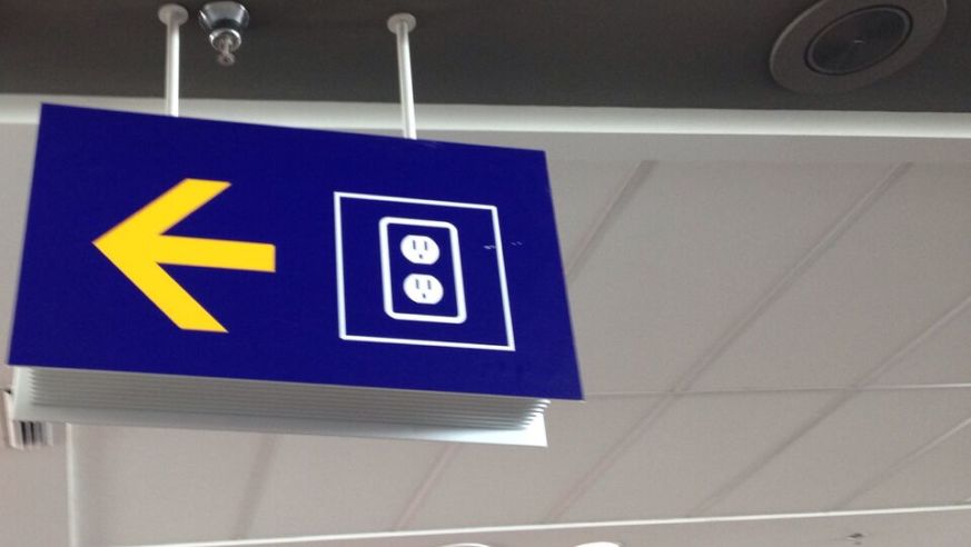 Signs at Montreal Airport
