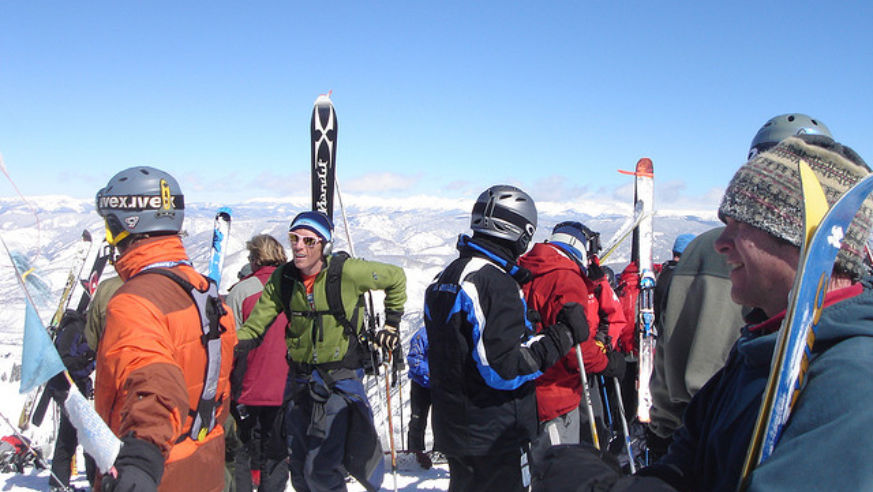 skiing