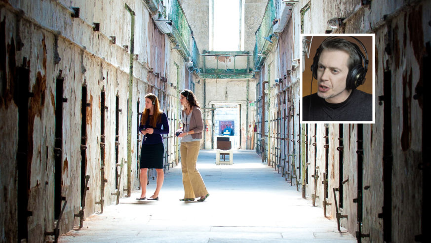 Steve Buscemi tour at Eastern State Pentitentiary