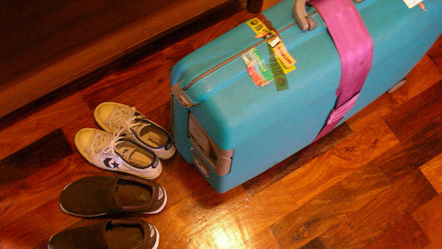 Suitcase ready to go