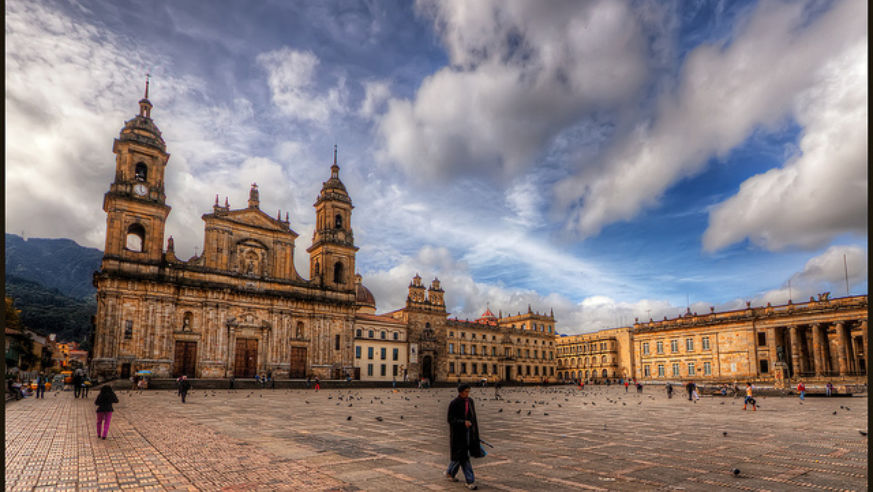 Plaza Bolivar in Bogota, Colombia.