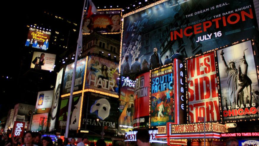 The bright lights of Broadway