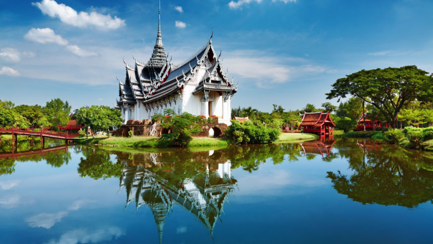 Sanphet Prasat Palace, Ancient City, Bangkok, Thailand.