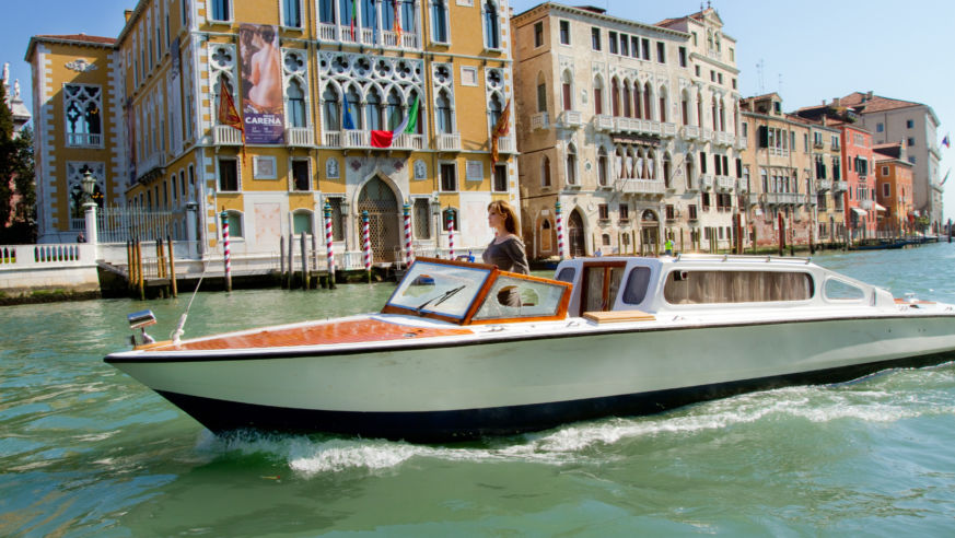 The Tourist in Venice, Italy