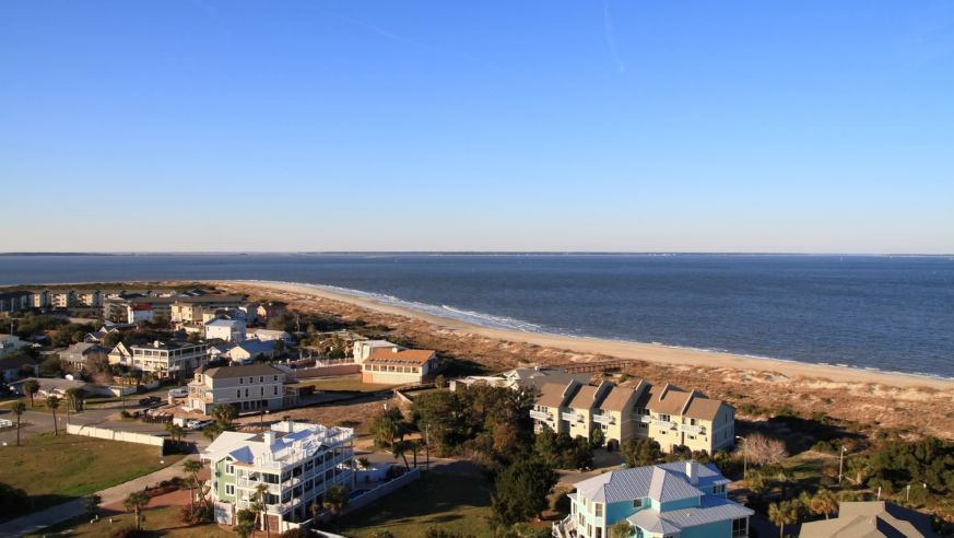 Tybee Island from top of light house