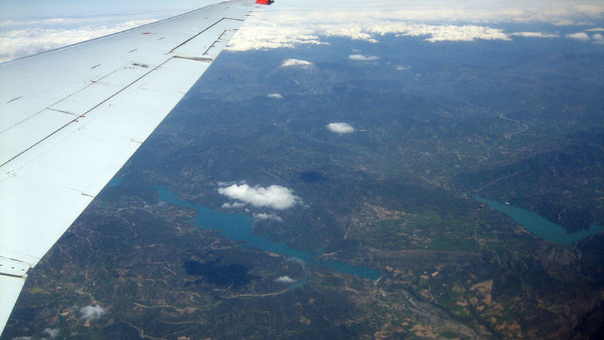 view from the plane