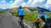 Cyclists in Yellowstone National Park