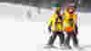 Kids skiing