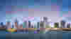Miami skyline dusk