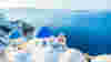 Blue Waters And Domes Of Santorini