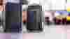 Bluesmart suitcases in airport
