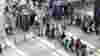 Check in line at airport