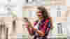 Happy Woman With Smartphone