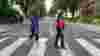 Kaeli and April at Abbey Road in London