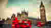 London Red Bus and Houses of Parliament M 31366477