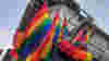 Rainbow pride flags in San Francisco's Castro District