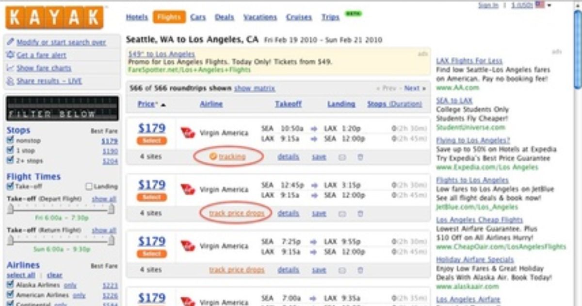 Kayak teams up with Yapta to let you track fare… | Budget Travel Kayak teams up with Yapta to let you track fare… | Budget Travel