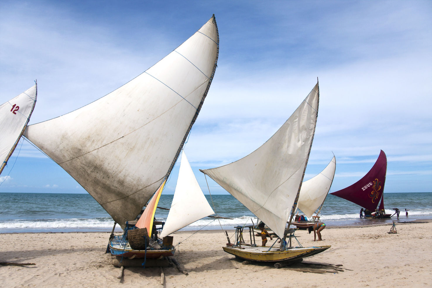 jangada boats in northeast Brazil