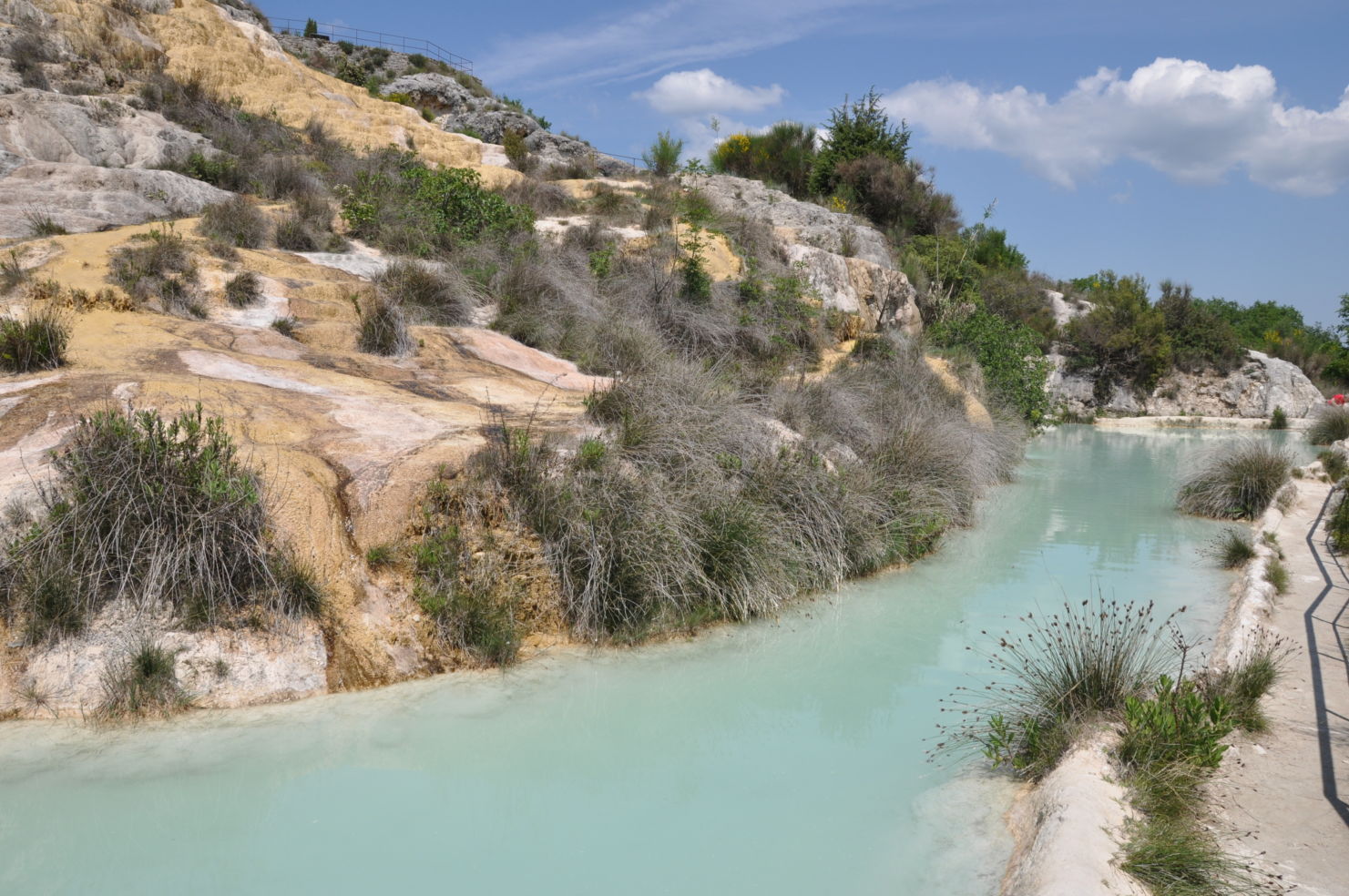 Hot spring, Bagno Vignoni, Tuscany, Italy