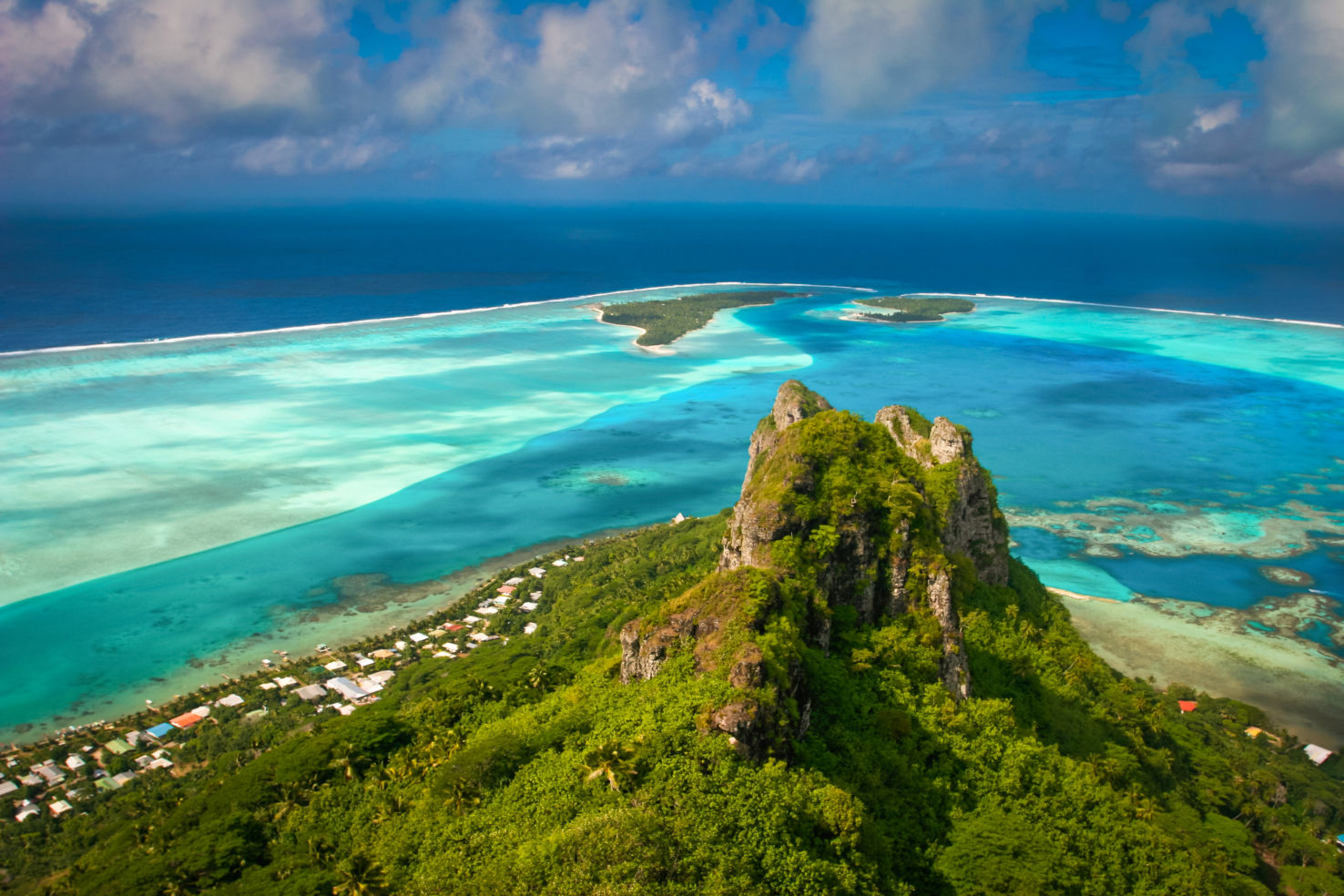 coral reef, Maupiti, French Polynesia