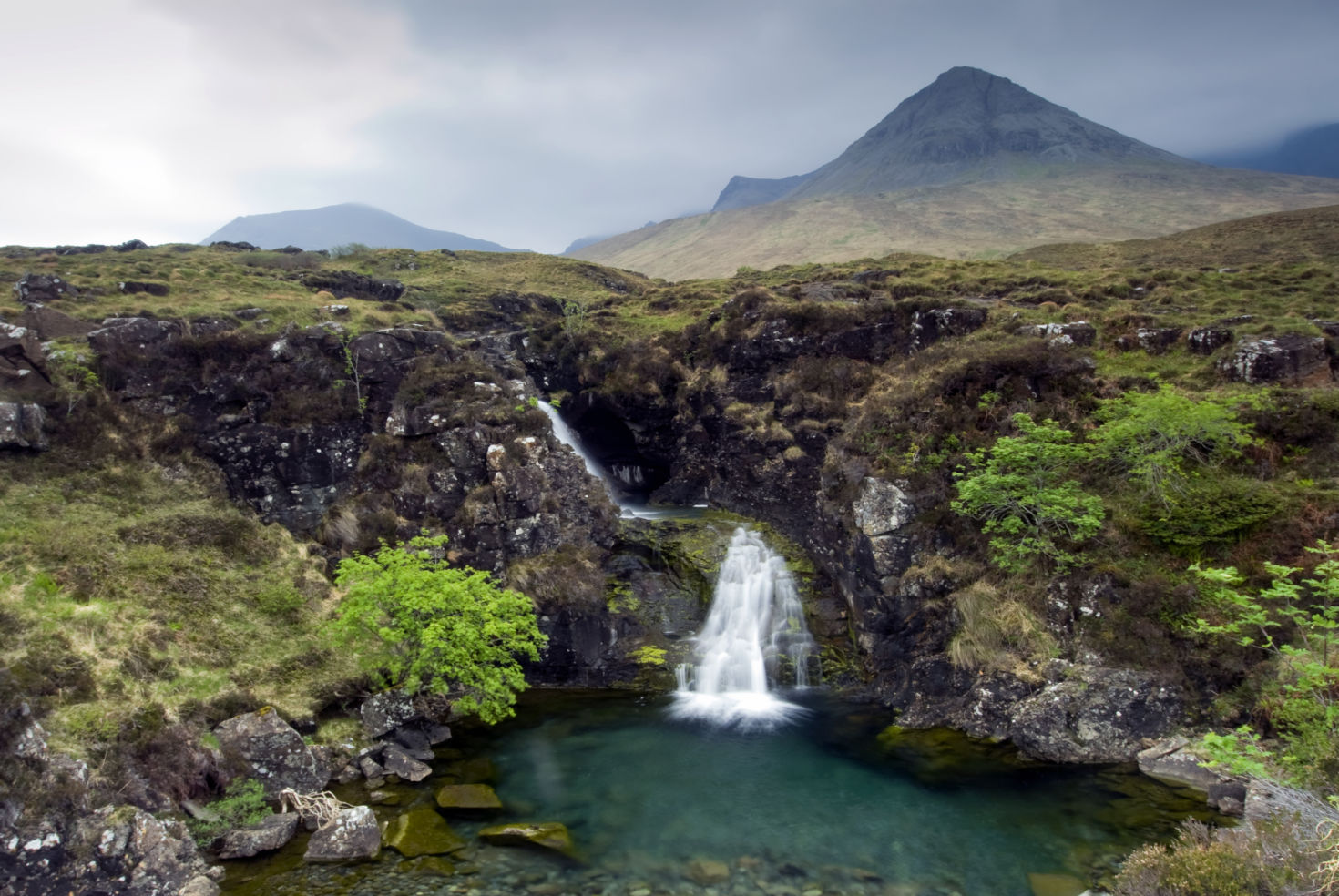 Waterfall, Cuillin Mountains, Isle of Skye, Scotland