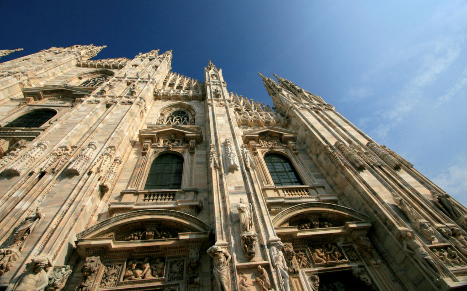 Looking up at this mind-blowing cathedral.