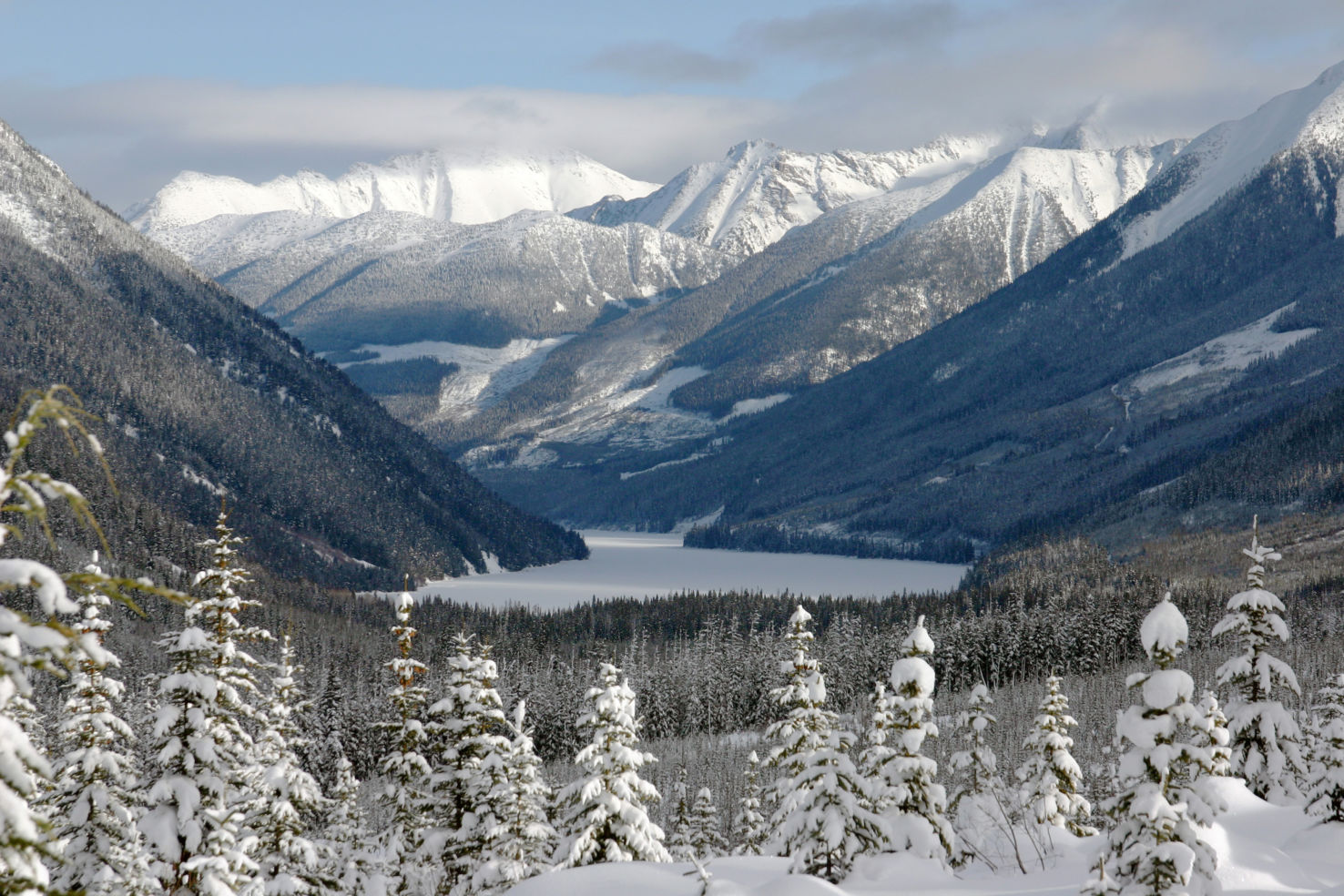 A winter mountain view, Whistler, BC, Canada, British Columbia