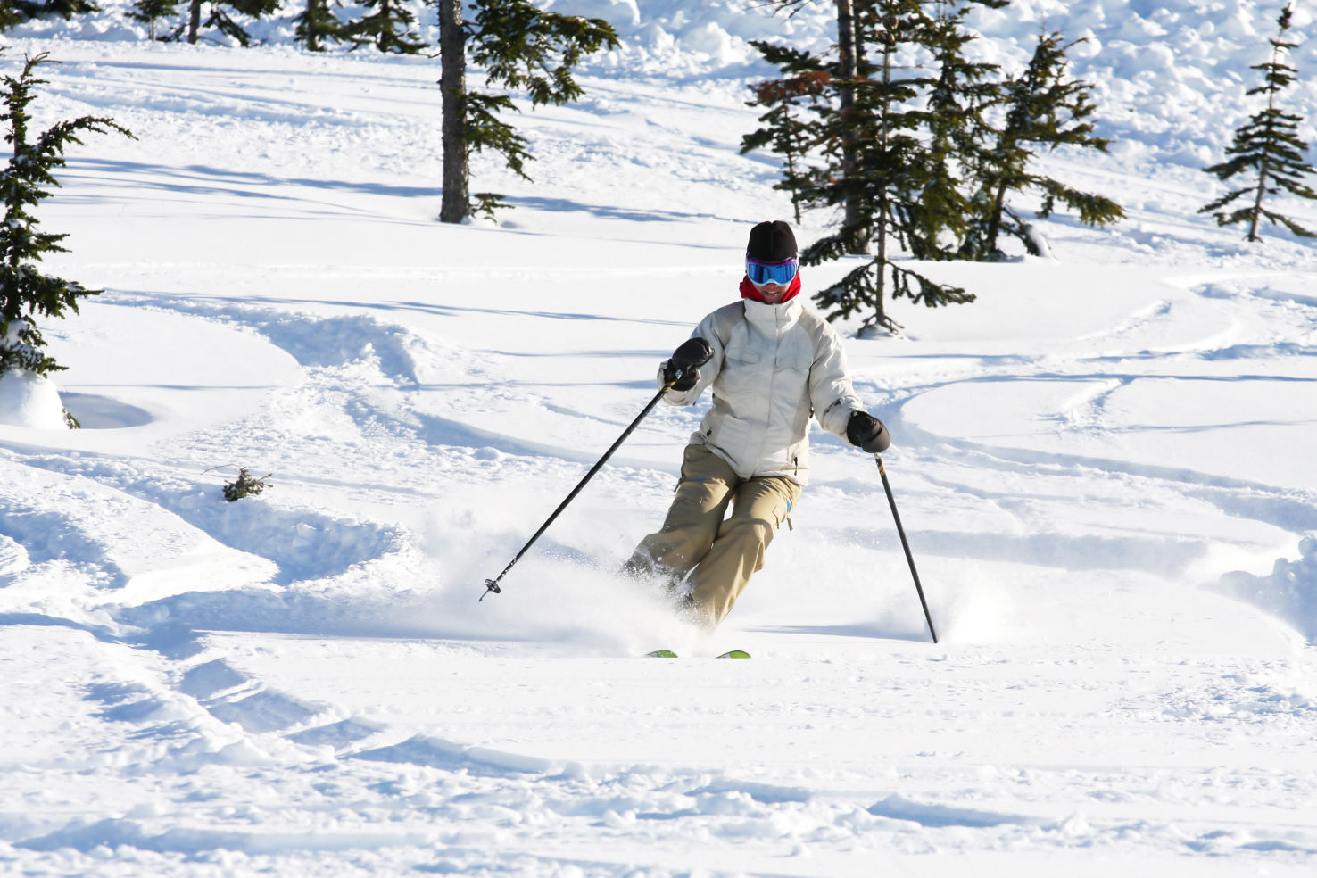 Skiing, Whistler, BC, British Columbia, Canada