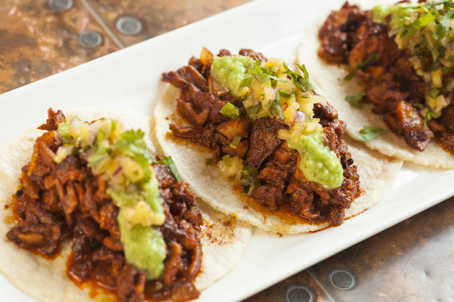 Mexican Tacos al Pastor, tortillas, San Antonio, Texas