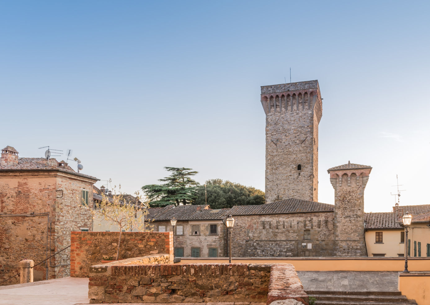 ancient walls, Lucignano, Tuscany, Italy