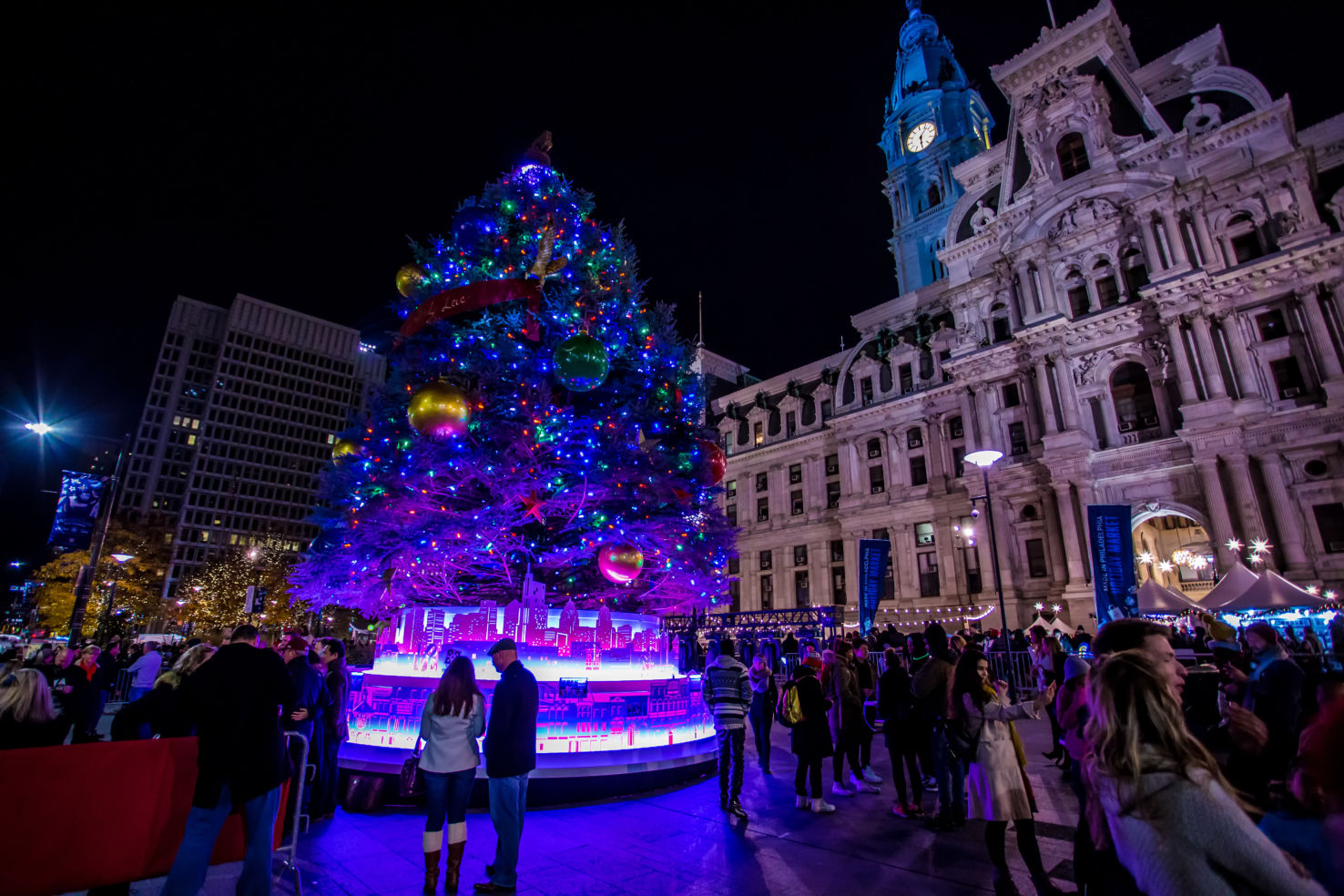 Philly Holiday Tree at City Hall, Philadelphia, Pennsylvania