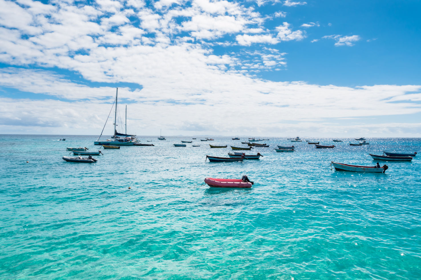 Fisher boats, Santa Maria, Sal, Cabo Verde, Cape Verde