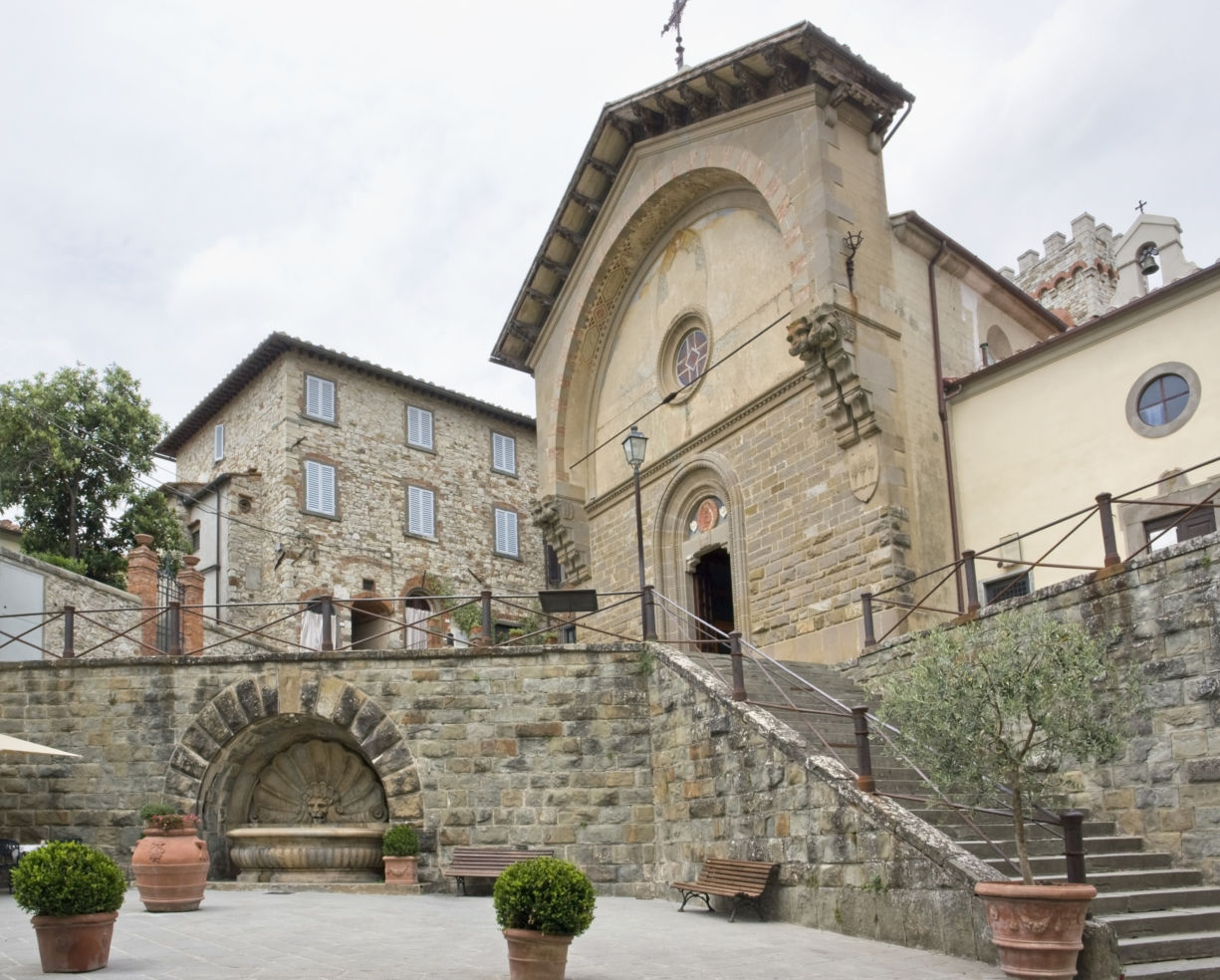 Architectural small town, Radda, Chianti, Tuscany, Italy