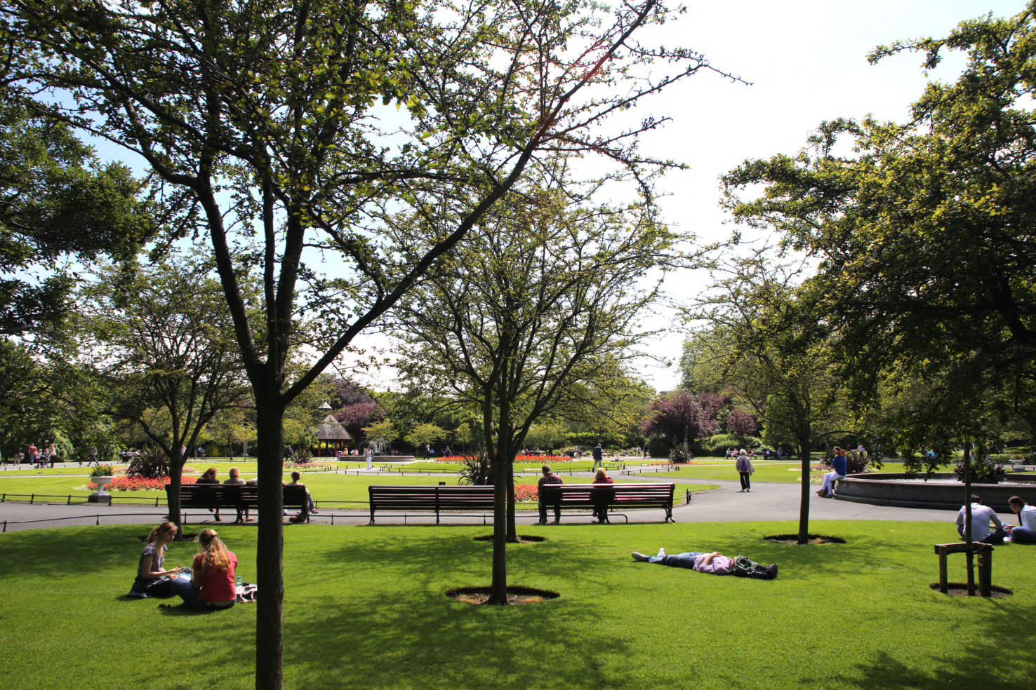 Saint Stephen's Green, city centre public park, Dublin, Ireland