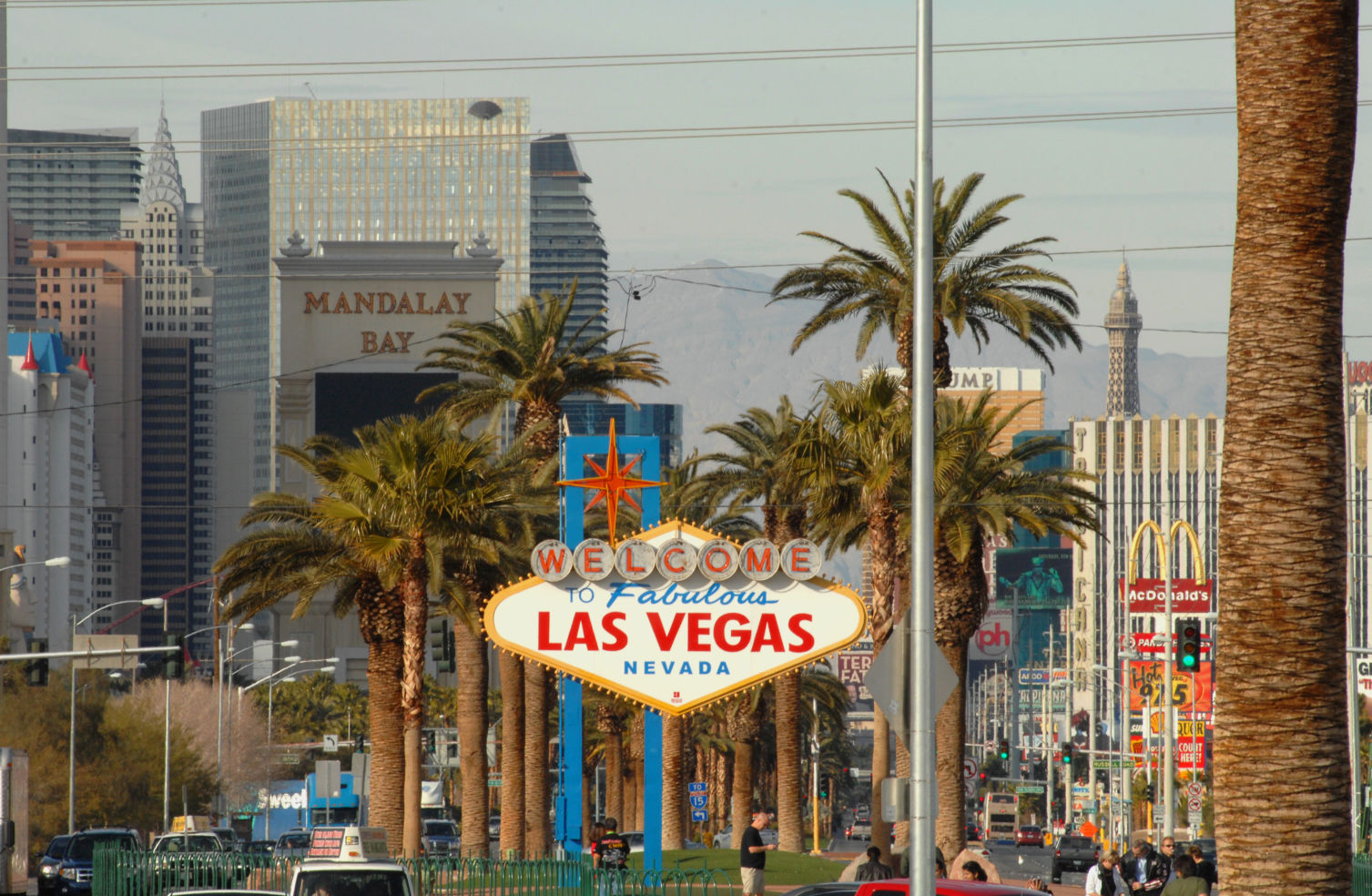 Signs along the Las Vegas strip