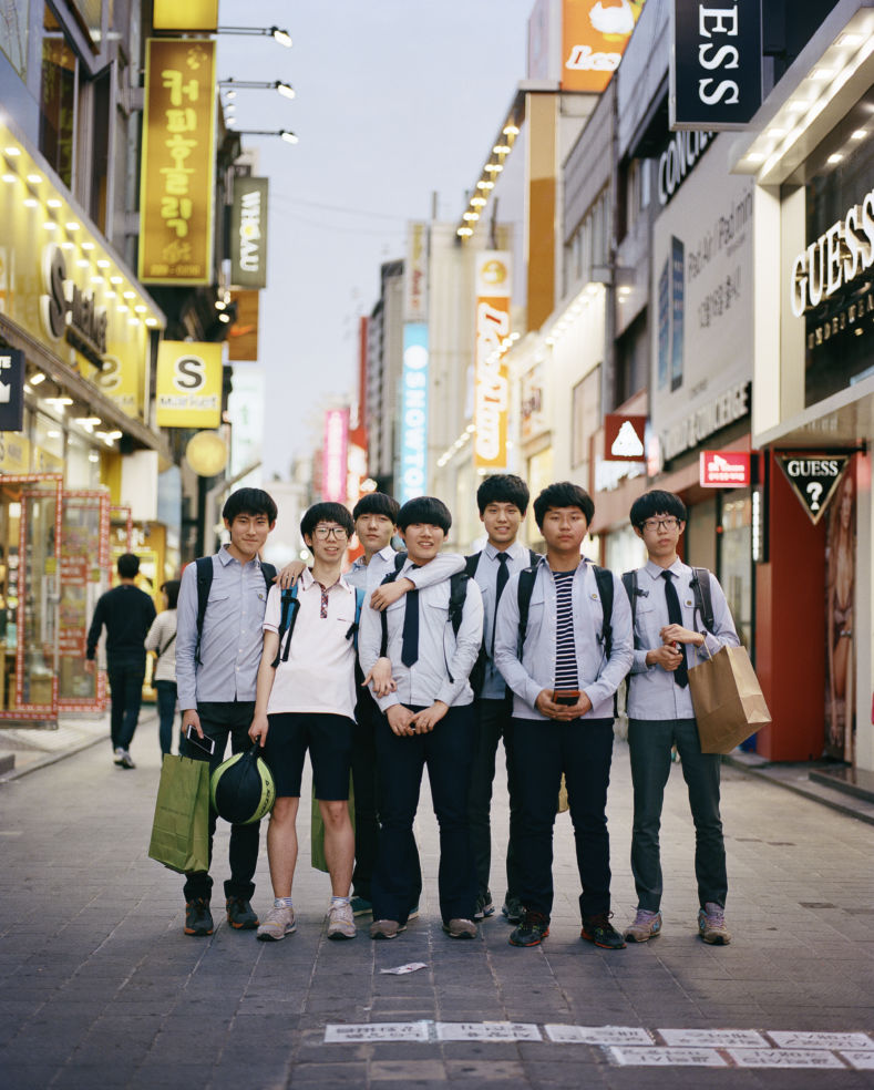 Korean boys, school uniforms, Chungjangno District, Gwangju, South Korea, seoul