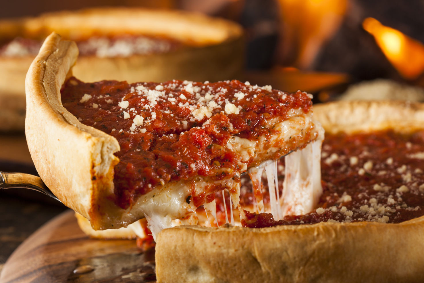 Chicago, Deep Dish Cheese Pizza, Illinois