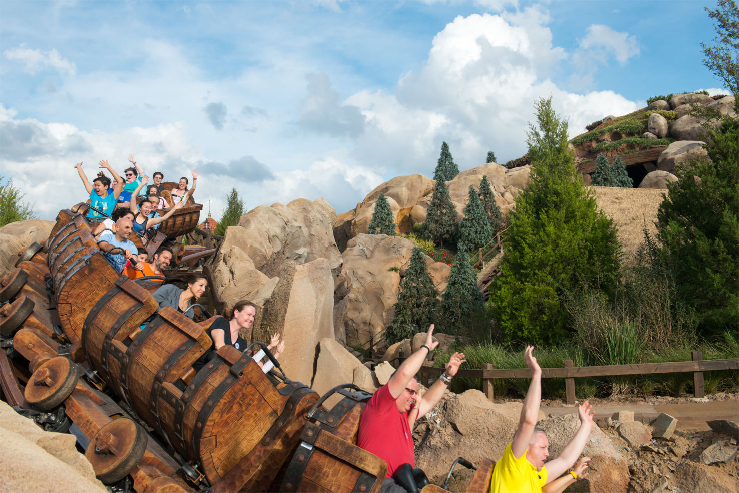 Seven Dwarfs Mine Train roller coaster, Disney World, Magic Kingdom