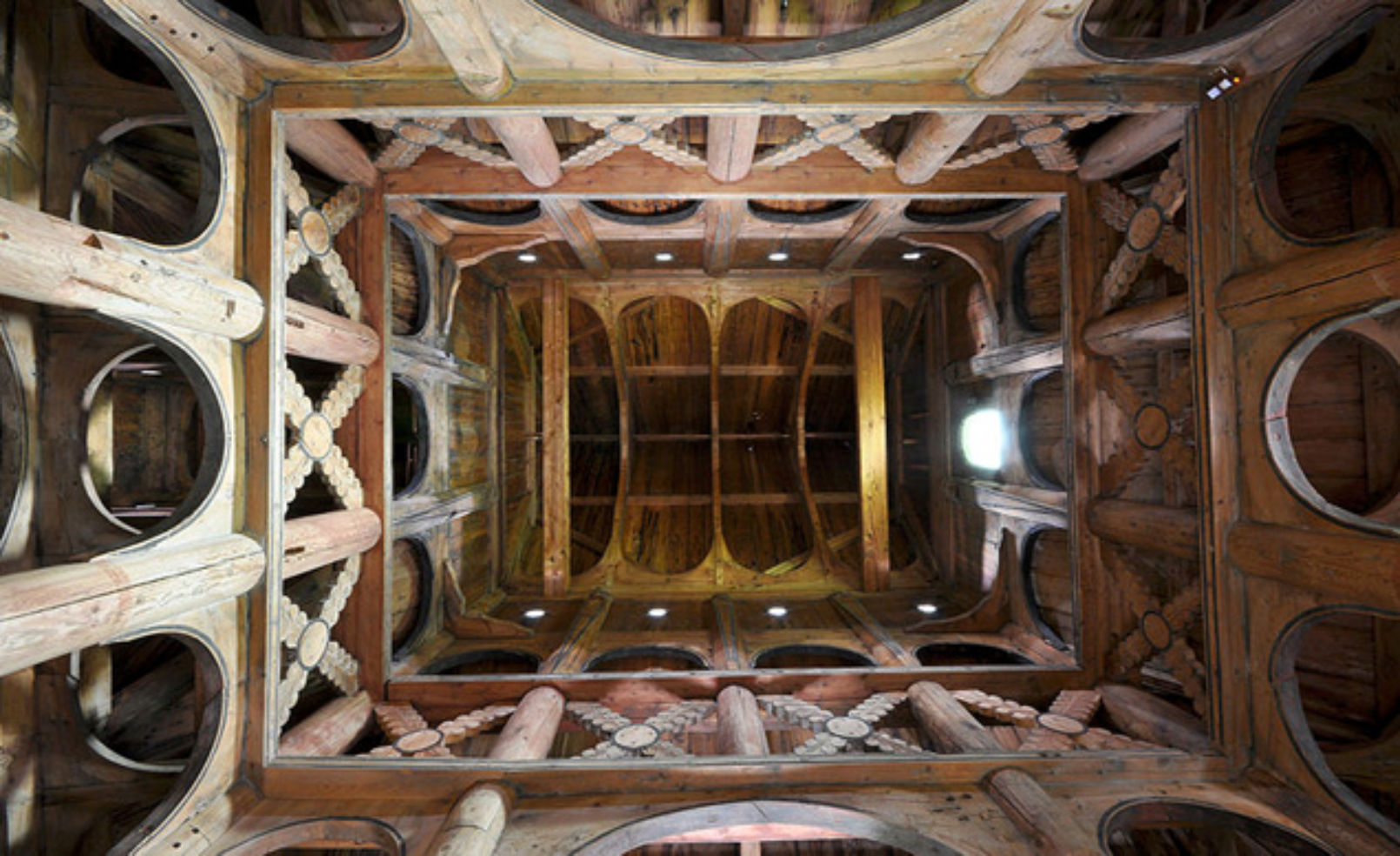 The roof of the stave church Borgund.