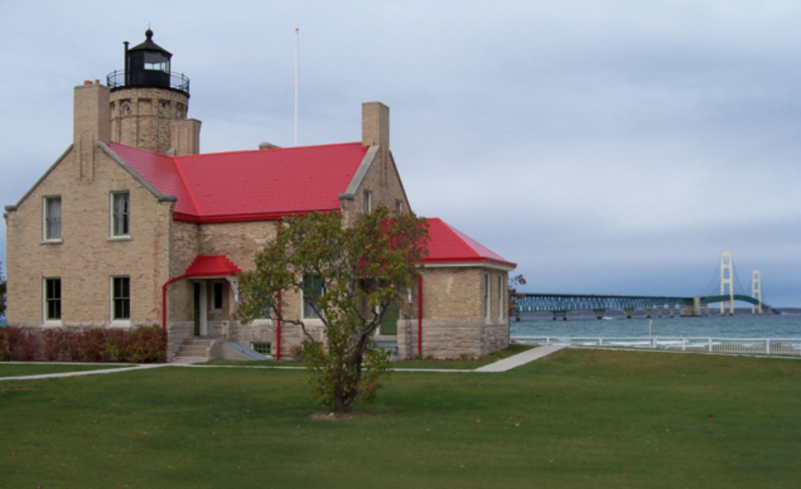 Old Mackinac Point Lighthouse in Mackinaw City, Michigan