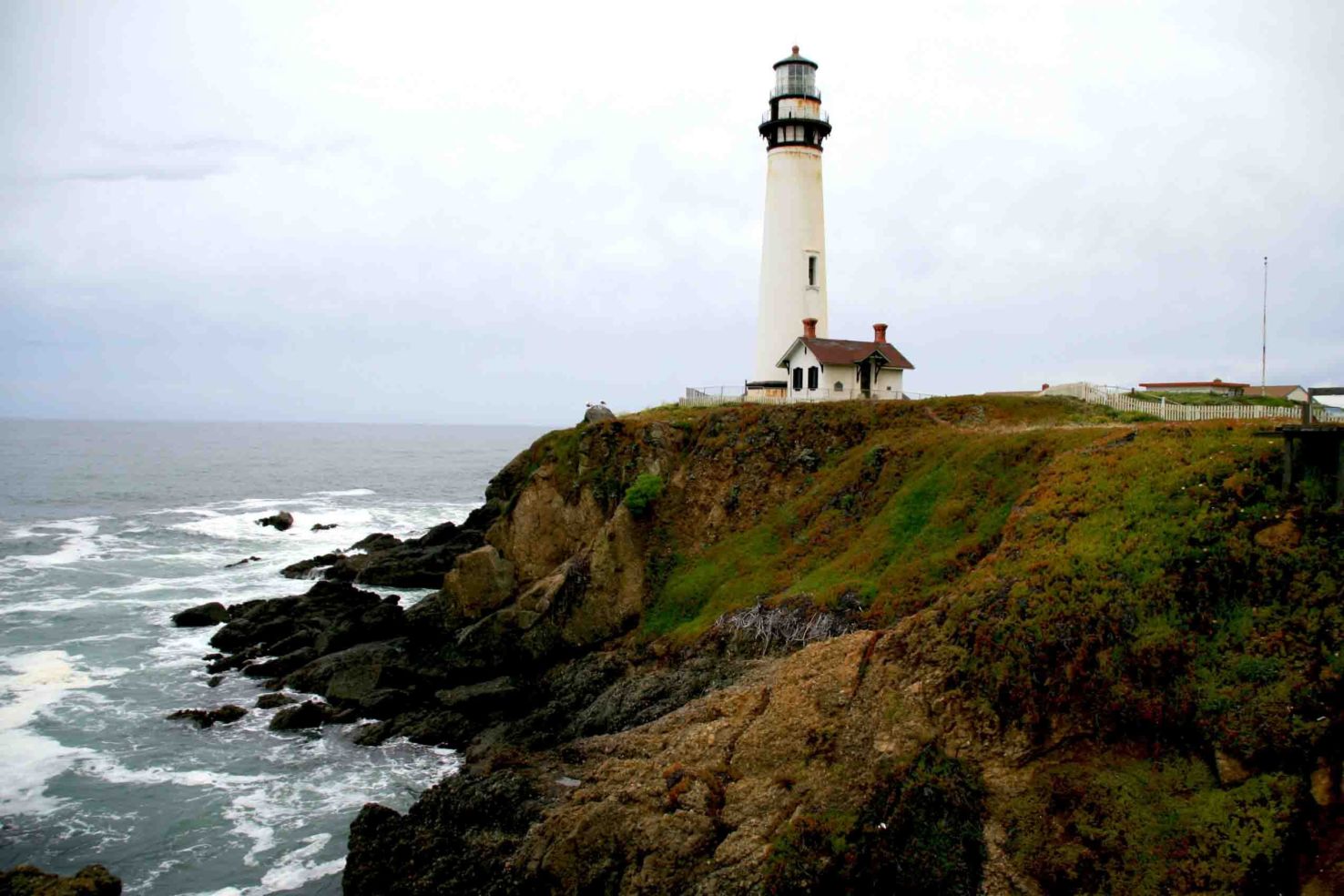 The lighthouse at Pigeon Point, south of San Francisco