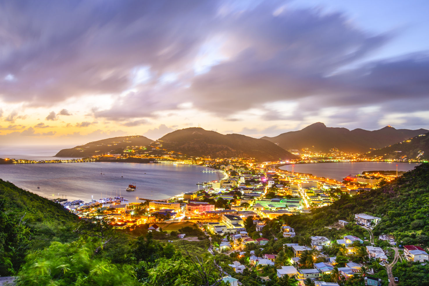 Philipsburg, St. Maarten, Dutch Antilles, Great Salt Pond, Caribbean