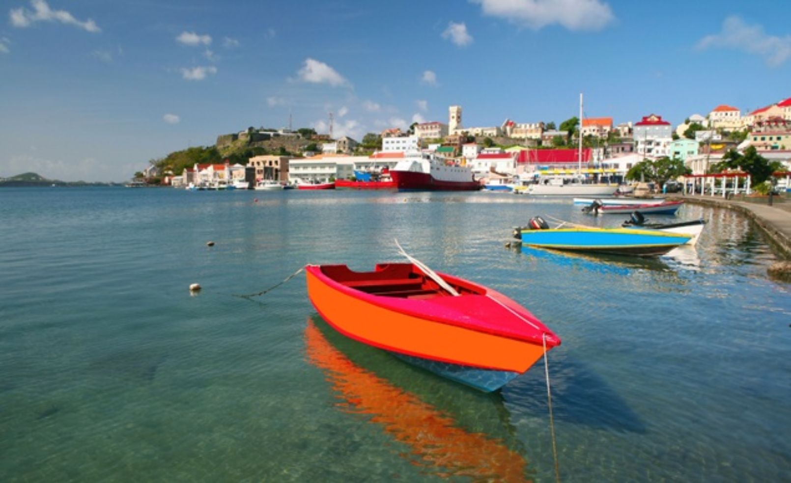 Grenada boats in a bay