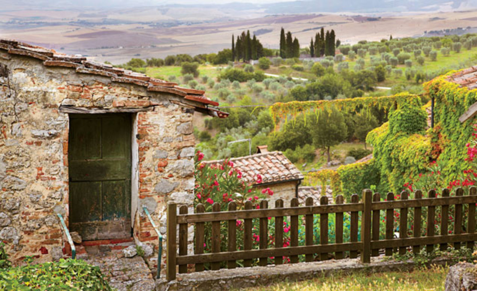 view from Rocca d'Orcia