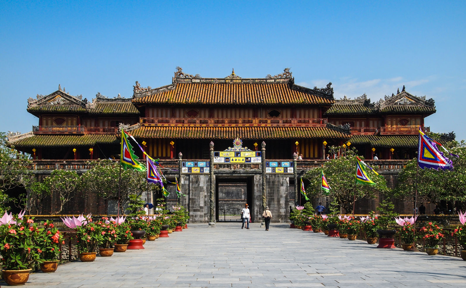 Citadel in the historic Imperial City, Hue, Vietnam