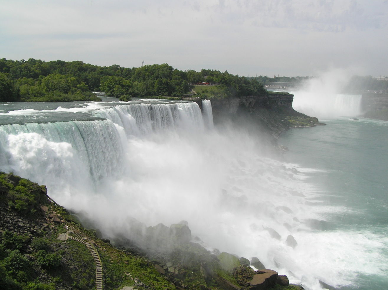 View of Niagra Falls.