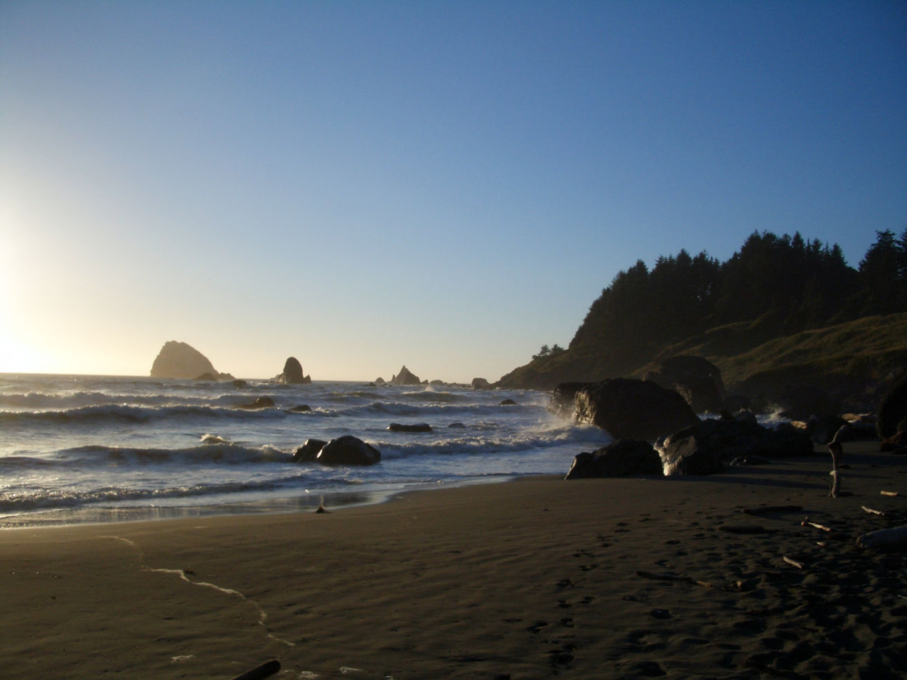 Hidden Beach in Redwood National Park, California,