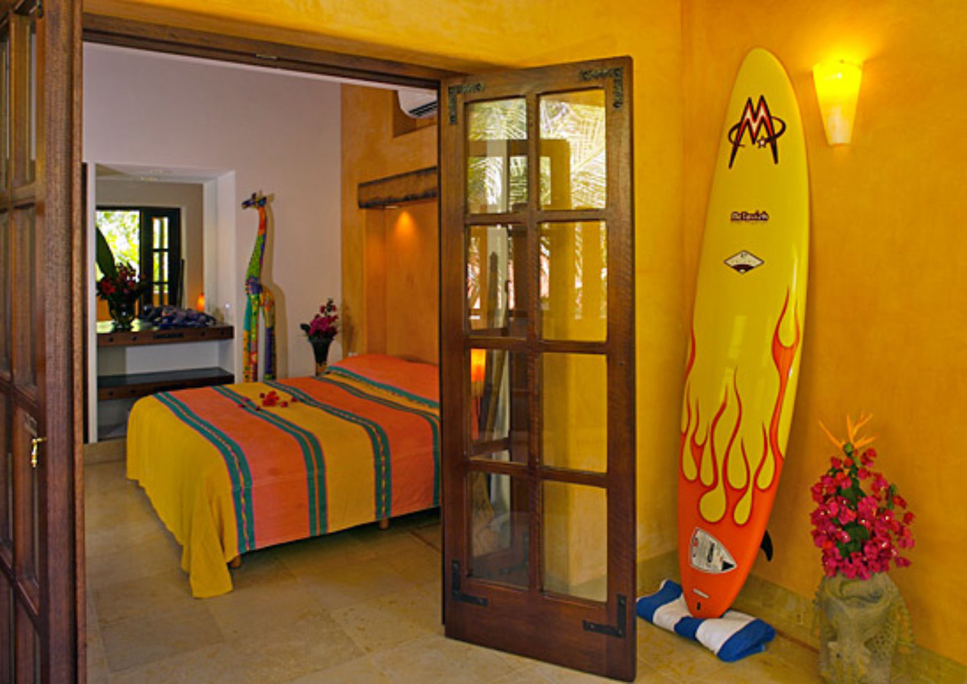 Eight thatched-roof bungalows and two deluxe suites make up the complex at the Inn at Manzanillo Bay.