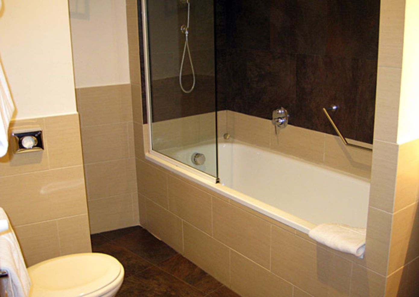 Half the rooms at Hotel Re di Roma have tubs big enough for a long soak.